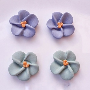 Σκουλαρίκια από πολυμερικό πηλό σε παστέλ χρώματα, 2εκ - πηλός, λουλούδι, καρφωτά, μικρά, καρφάκι - 2