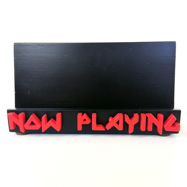 Bάση "Now Playing" για δίσκο βινυλίου από ανακυκλωμένο ξύλο και θέμα Iron Maiden - 3