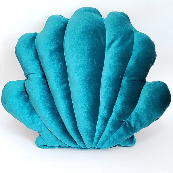 "Colourful Seashell" χειροποίητο μαξιλάρι κοχύλι - κοχύλι, μαξιλάρια - 5
