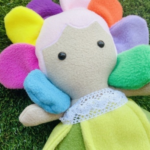 Softdoll rainbow flower - λούτρινα - 2