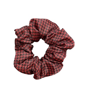 Scrunchie με κλασσικό σχέδιο - ύφασμα, λαστιχάκια μαλλιών