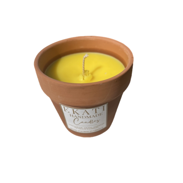 Citronella candle-φυτικο κερι σε κεραμικό δοχειο - αρωματικά κεριά