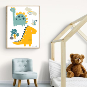 Εκτυπώσιμη αφίσα για αγορίστικο δωμάτιο ''ΔΕΙΝΟΣΑΥΡΑΚΙΑ'' Α3-Α4 - αφίσες, δεινόσαυρος, δώρα για μωρά, αναμνηστικά δώρα