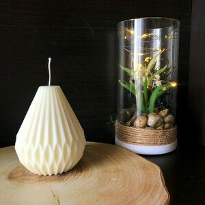 Φυτικό κερί σόγιας γεωμετρικό σχήμα - αρωματικά κεριά - 2
