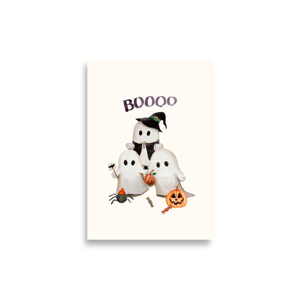 The Boo Crew - 20x30 εκ. Α4- αφίσα για διακόσμηση Halloween παιδικού δωματίου χωρίς κάδρο - κορίτσι, αφίσες, halloween