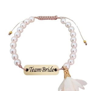 Team bride golden mirror bracelet
