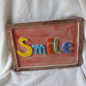 Κεραμικο smile - πηλός, διακοσμητικά - 4