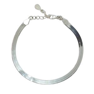 Ασημένια αλυσίδα Φίδι - Snack Chain Bracelet - αλυσίδες, ασήμι 925, χεριού, αυξομειούμενα - 3