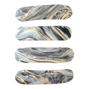 Κοκαλάκι Marble Clip κατασκευασμένο από polymer clay - πλαστικό, polymer clay, hair clips - 4