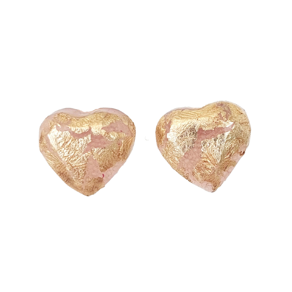 Μικρά σκουλαρίκια καρδιές με ασημένιο 925 καρφάκι. - ασήμι, επιχρυσωμένα, καρδιά, καρφωτά, φθηνά