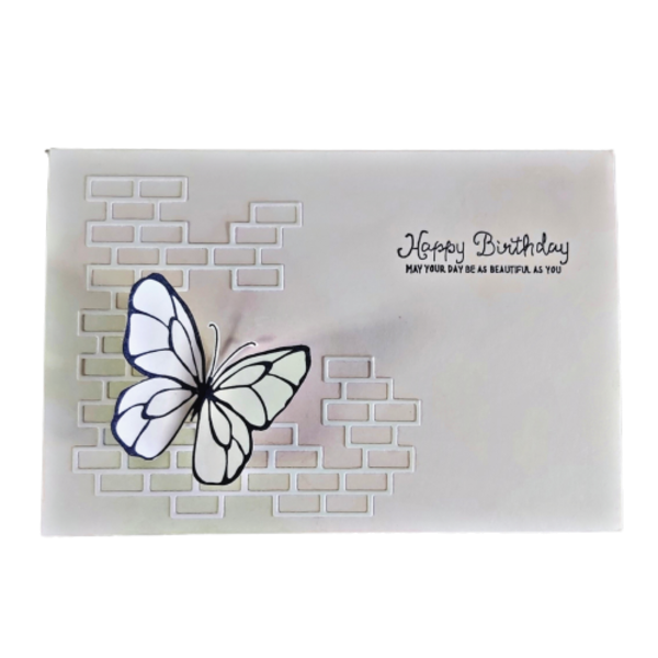 Ευχετήρια κάρτα γενεθλίων με πεταλούδα - πεταλούδα, γενέθλια, δώρα γενεθλίων