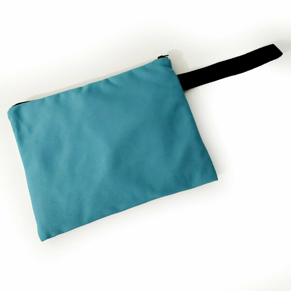 Τσάντα φάκελος χειρός από ύφασμα με εκτύπωση prints flat handbag 31X23 εκ "BOURTZI NAFPLIO" - ύφασμα, φάκελοι, μεγάλες, all day, χειρός - 4