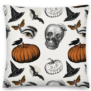 Μαξιλάρι διακοσμητικό Vintage GOTHIC Halloween 45x45 εκ.100% Polyester - Looloo & Co - vintage, halloween, μαξιλάρια