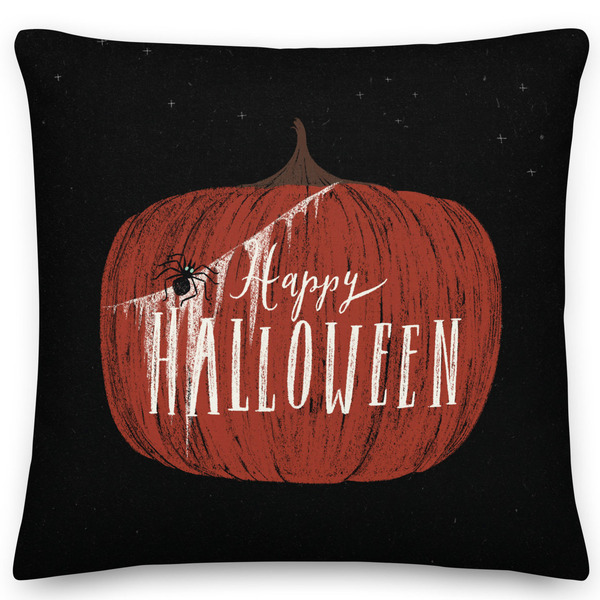 Μαξιλάρι διακοσμητικό κολοκύθα για διακόσμηση Halloween 45x45 εκ.100% Polyester - Looloo & Co - halloween, μαξιλάρια