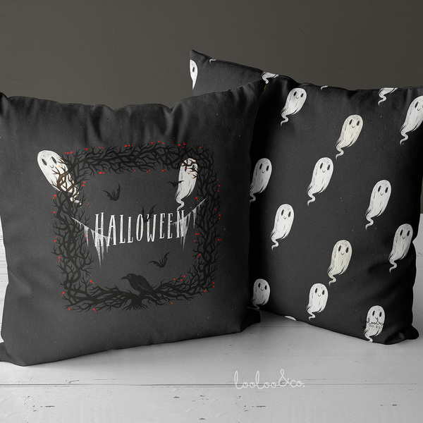 Μαξιλάρι διακοσμητικό Halloween 45x45 εκ.100% Polyester - Looloo & Co - halloween, μαξιλάρια - 5