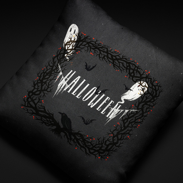 Μαξιλάρι διακοσμητικό Halloween 45x45 εκ.100% Polyester - Looloo & Co - halloween, μαξιλάρια - 3