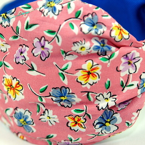 Χειροποίητη Στέκα Φλοράλ (Floral) - ύφασμα, μοντέρνο, απαραίτητα καλοκαιρινά αξεσουάρ, δώρα για γυναίκες, στέκες - 2