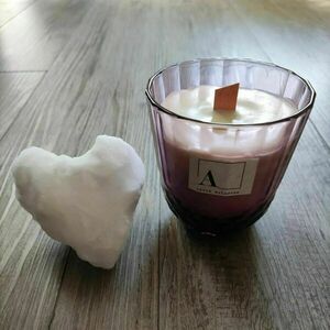 Ρurple Glass Candle - μαμά, αρωματικά κεριά, διακοσμητικά, σπιτιού - 2