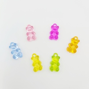 Κολιέ με seed beads, αιματίτη και ακρυλικό στοιχείο Jelly bears. - μάτι, χάντρες, κοντά, ατσάλι, seed beads - 2