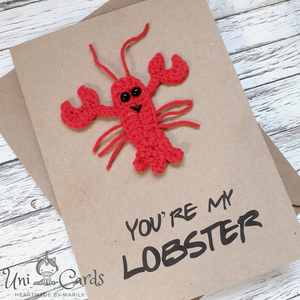 Ευχετήρια κάρτα για ζευγάρια - You're my lobster - επέτειος, ζευγάρια, αγ. βαλεντίνου - 3