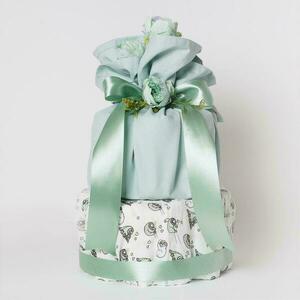 2 Όροφο Diaper Cake – Travel Mint - κορίτσι, αγόρι, σετ δώρου, diaper cake