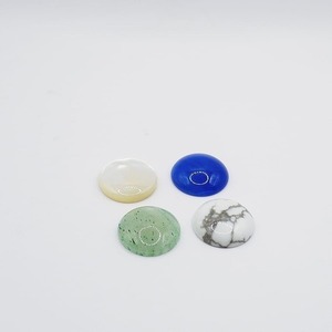 Χειροποίητο μενταγιόν ατσάλινη αλυσίδα, ορείχαλκο & ημιπολύτιμη πέτρα - ημιπολύτιμες πέτρες, ορείχαλκος, μακριά, ατσάλι, μενταγιόν - 2