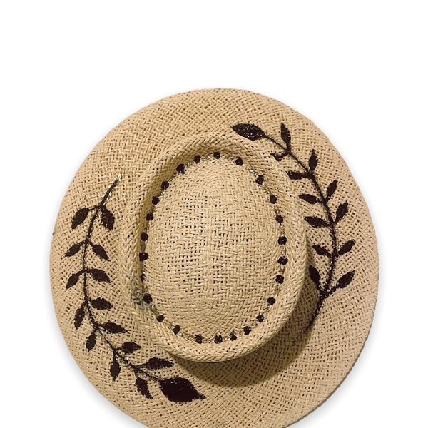 Handmade καπέλο “ΗΡΩ” - ψάθινα