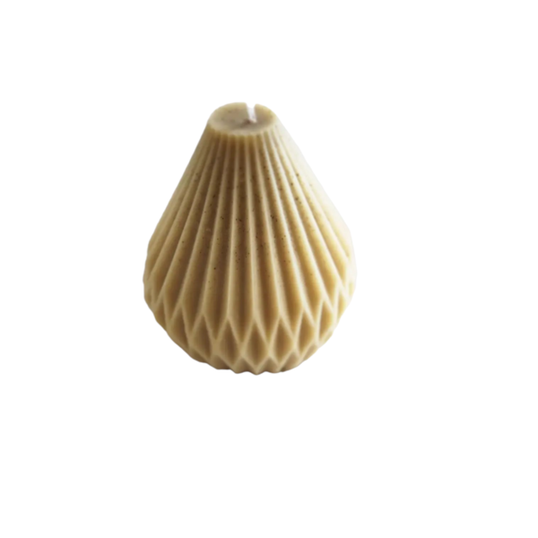 Abstract Cone Candle 100gr (BeesWax) - αρωματικά κεριά, νονοί