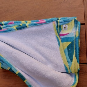 Χειροποίητη πετσέτα θαλάσσης, μοναδικό τύπωμα, βαμβακερή, 1x1.5 μέτρο - χειροποίητα, απαραίτητα καλοκαιρινά αξεσουάρ, αξεσουάρ παραλίας - 3