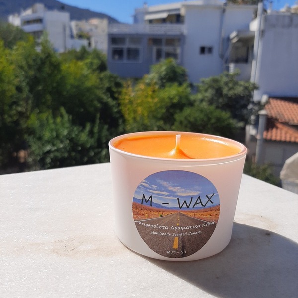 M - Wax - Χειροποίητο Αρωματικό Κερί - Μανταρίνι Σατσούμα - αρωματικά κεριά - 4