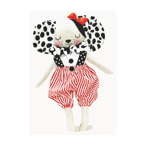 Κούκλα memory pal με όνομα 50 εκατοστά, σκυλάκι Δαλματίας, κοριτσάκι - λούτρινα, personalised, βρεφικά, κούκλες, αναμνηστικά δώρα