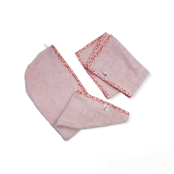 Τουρμπάνι πετσέτα ροζ - πετσέτα - 2
