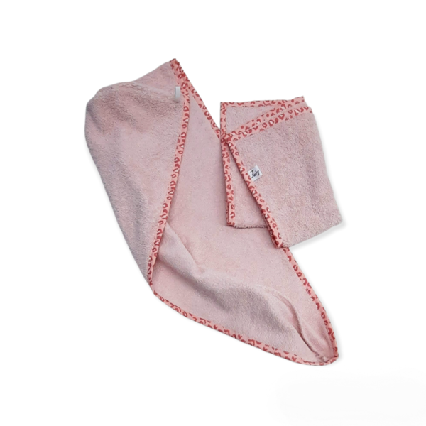 Τουρμπάνι πετσέτα ροζ - πετσέτα - 3