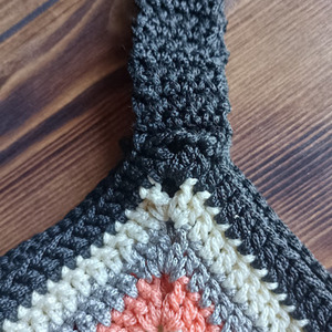 Χειροποίητη πλεκτή τσάντα ώμου crochet 30X30cm - νήμα, ώμου, μεγάλες, tote, πλεκτές τσάντες - 3