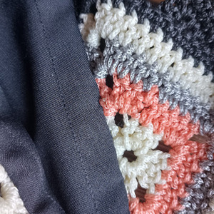 Χειροποίητη πλεκτή τσάντα ώμου crochet 30X30cm - νήμα, ώμου, μεγάλες, tote, πλεκτές τσάντες - 5