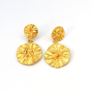 Mareo σκουλαρίκια χρυσό - επιχρυσωμένα, ασήμι 925, boho, κρεμαστά, μεγάλα