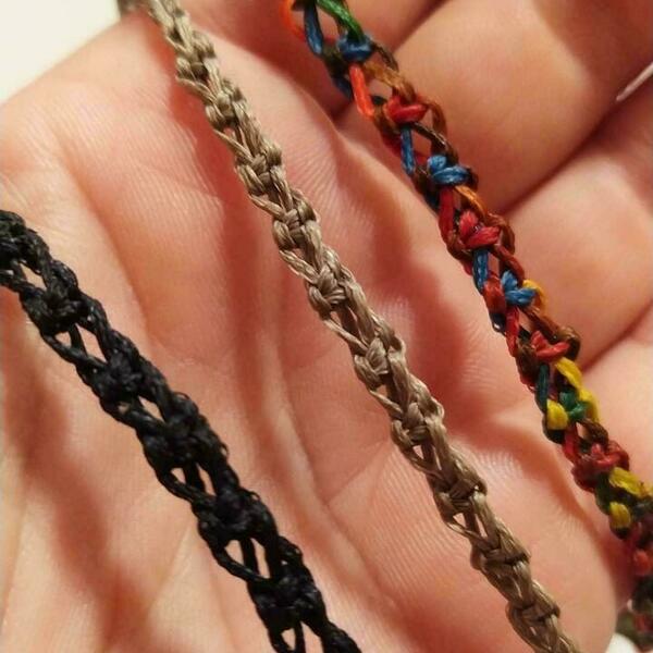 Unisex Απλή Αλυσίδα μακραμε fifirixtra handmade simple macrame bracelet - μακραμέ, κορδόνια, ποδιού
