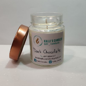 Αρωματικό φυτικό κερί σόγιας - Dark chocolate - 156ml - vegan κεριά