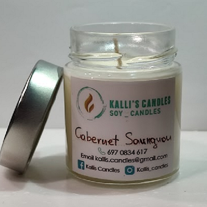 Αρωματικό φυτικό κερί σόγιας - Cabernet Sauvignon - 156ml - αρωματικά κεριά