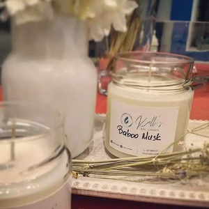 Αρωματικό φυτικό κερί σόγιας - Bamboo Musk - 156ml - αρωματικά κεριά - 2