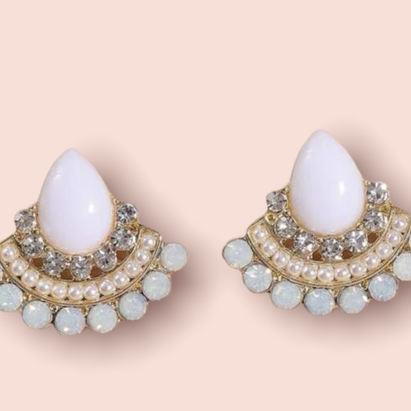 Boho cute earrings - ορείχαλκος, καρφωτά, μικρά, boho - 2