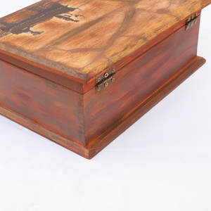 Ξύλινο κουτί διαστάσεων 23,5cm*18cm*10cm . - ξύλο, καράβι, διακοσμητικά, αξεσουάρ γραφείου - 2
