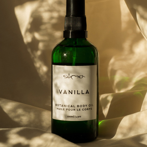 Soma Vanilla Botanical Body Oil 3.03oz/100ml Ξηρό λάδι σώματος με βανίλια, περγαμόντο, μανταρίνι - λάδια σώματος - 3
