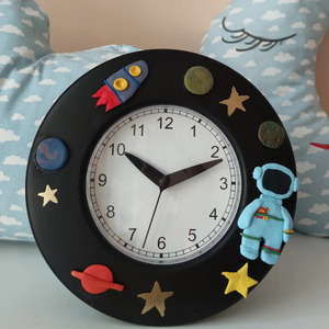 Ρολόι επιτραπέζιο, παιδικό "Space" - αγόρι, διακοσμητικά, διάστημα, προσωποποιημένα - 2