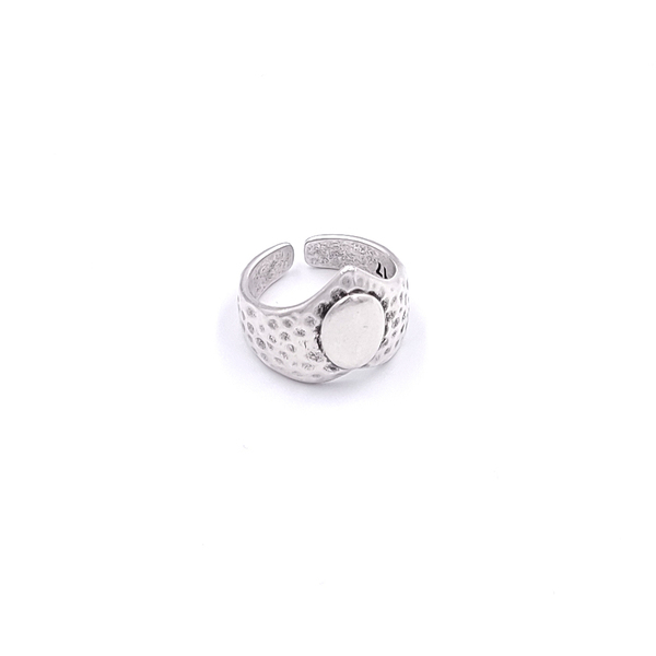 Δαχτυλίδι ethnic σφυρήλατο - ορείχαλκος, επάργυρα, boho, αυξομειούμενα