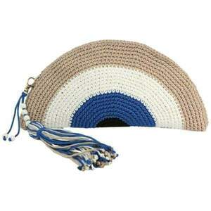 Evil eye :Πλεκτή τσάντα, φακελος, all day, χειρός, νημα polyester 28cm-14cm - νήμα, φάκελοι, all day, χειρός, πλεκτές τσάντες - 2