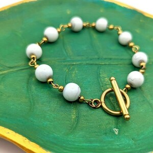Marble Bracelet, stainless steel - γυναικεία, δώρο, ατσάλι, χεριού - 2