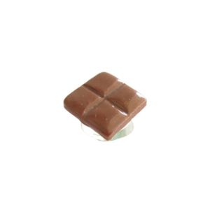 Δαχτυλίδι σοκολάτα με πολυμερικό πηλό / μεγάλο / μεταλλική βάση / αυξομειούμενο / Twice Treasured - πηλός, cute, γλυκά, αυξομειούμενα, kawaii