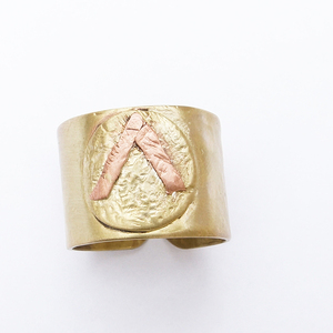 Δαχτυλίδι μπρούτζινο σφυρήλατο ανδρικό σπαρτιαάτικη ασπίδα - ορείχαλκος, δαχτυλίδια, αρχαιοελληνικό