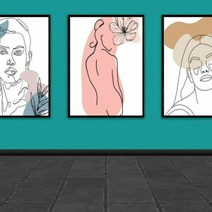 10 art prints, εκτυπώσιμες αφίσες, 10 line art αφίσες μίνιμαλ ratio 3x4 - αφίσες - 2